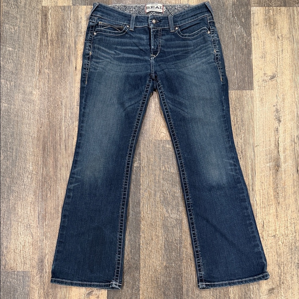 Ariat Women's Dark Blue Boot Cut Jeans Size 31 Short